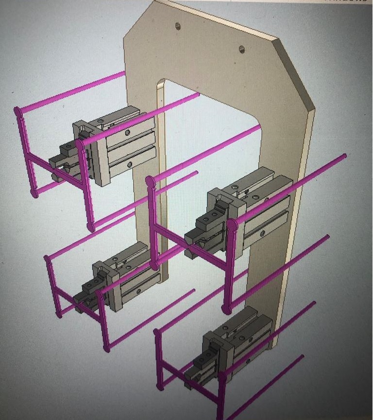 Projeto 3D de magazine para colocação de inserto no molde
