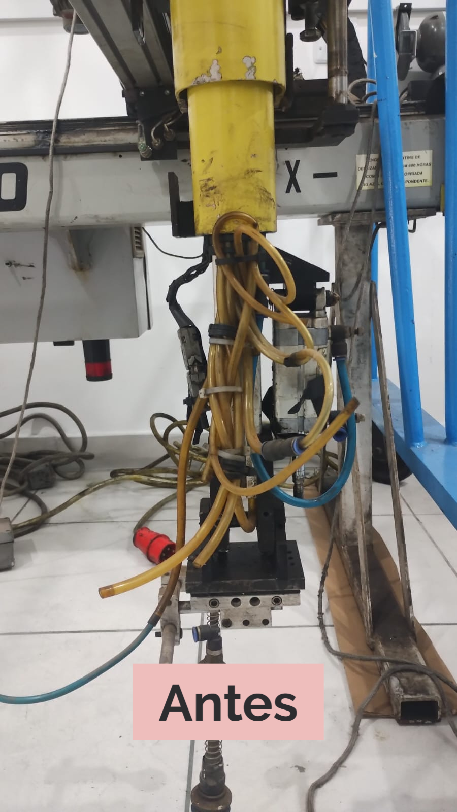 Equipamento antes do retrofit